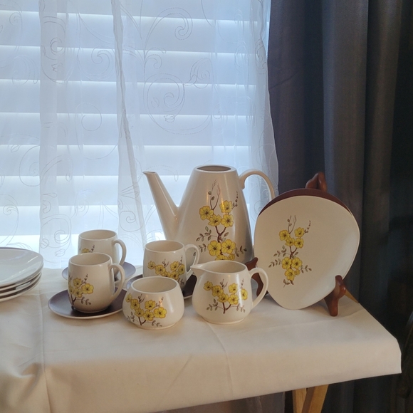 ❤😍CARELON WARE RETRO MIMOSA 1950 MADE IN ENGLAND 17 PIECES - Picture 13 of 16